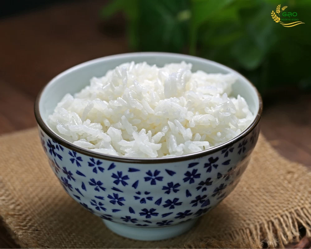 A bowl of freshly cooked Vietnamese Jasmine rice