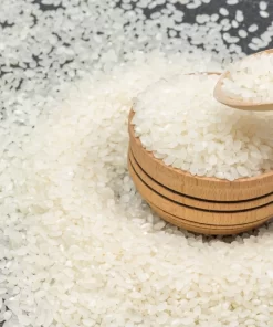 Japonica rice grains are naturally white