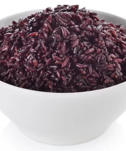 Black rice after being cooked